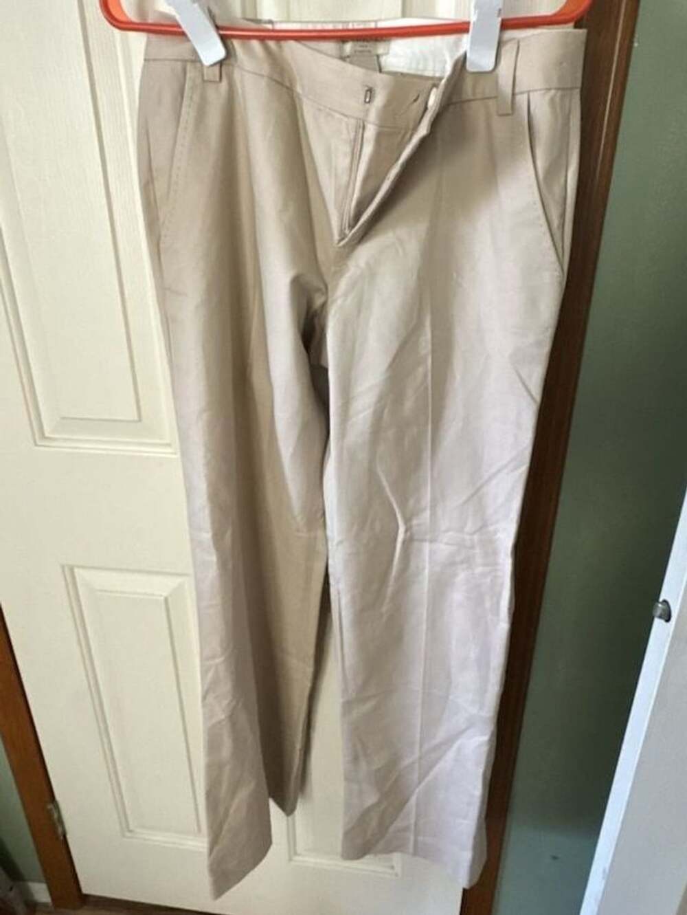 Banana Republic Martin Fit Pants Size 8R Tan Stretch Cotton